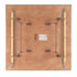 Chivari Natural Square 48" x 48" (4') Heavy Duty Plywood Folding Table with Warm Gray Legs TPLYSQ48MG-AX-T