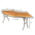 Chivari 84" x 30" (7 Foot) Gray Serpentine Heavy Duty Plywood Folding Table TPLYSRP84MG-AX-T
