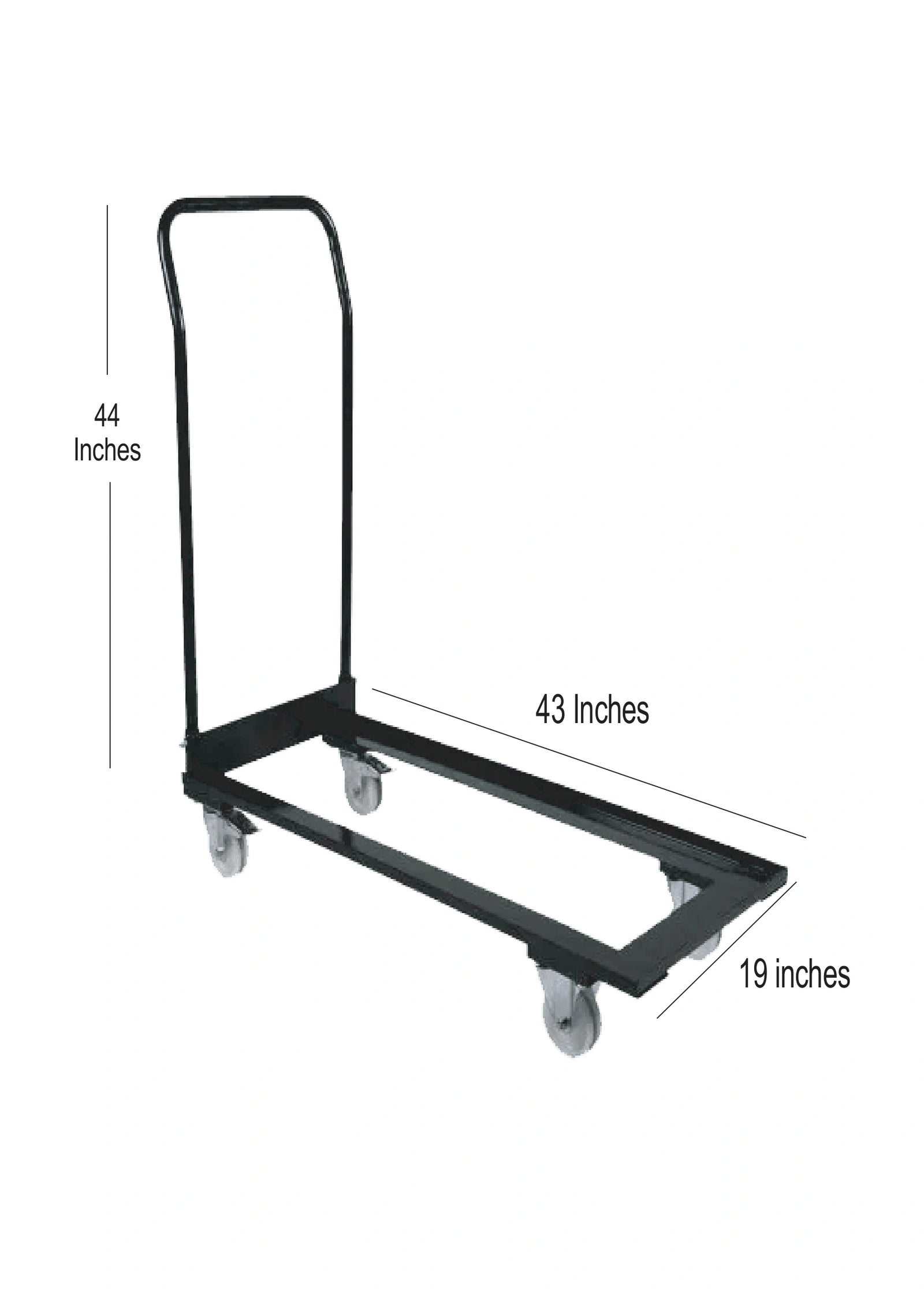 Steel Folding Chair Cart for Poly & Resin Folding Chairs