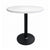 Chivari 30" Round Resin Top Restaurant Table with Black Round Base TRTRD30R-1-KT2
