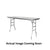 Chivari 48" x 24" (4 Foot) Stainless Steel Counter Height Buffet Folding Table with Steel Skeleton™ TSTNRT4824-AX