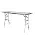 Chivari 72" x 24" (6 Foot) Stainless Steel Kitchen Prep Folding Table with Steel Skeleton™ TSTNRT7224-AX