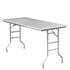 Chivari 72" x 30" (6 Foot) Stainless Steel Counter Height Buffet Folding Table with Steel Skeleton™ TSTNRT7230-AX