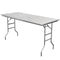 Chivari 72" x 30" (6 Foot) Stainless Steel Kitchen Prep Folding Table with Steel Skeleton™ TSTNRT7230-AX
