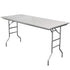 Chivari 72" x 30" (6 Foot) Stainless Steel Kitchen Prep Folding Table with Steel Skeleton™ TSTNRT7230-AX