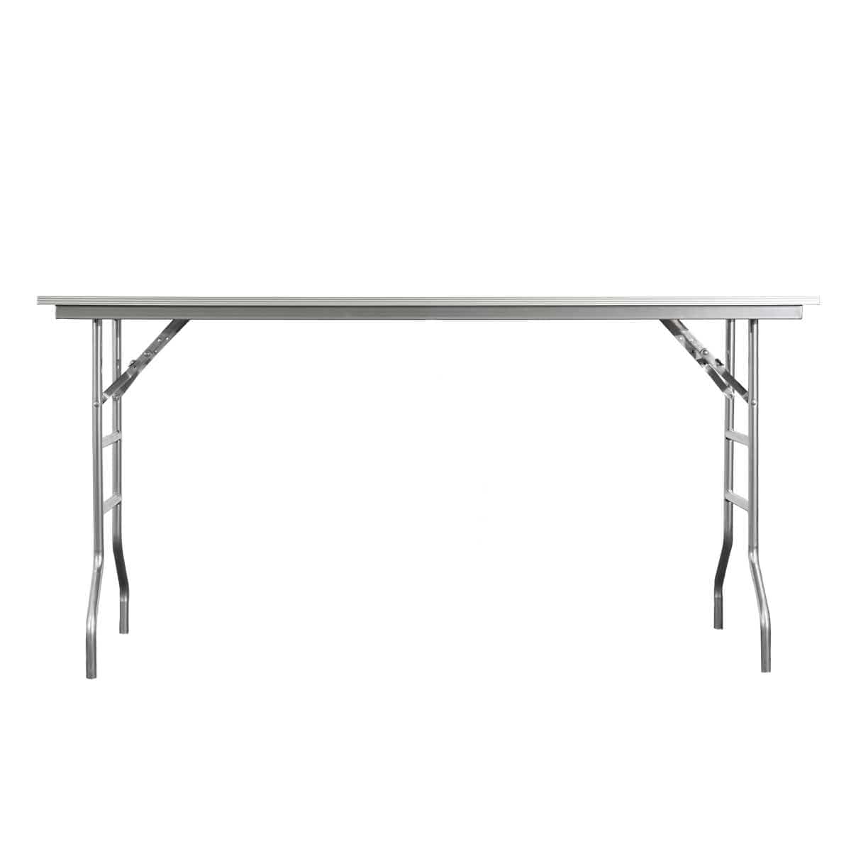 Chivari 72" x 30" (6 Foot) Stainless Steel Kitchen Prep Folding Table with Steel Skeleton™ TSTNRT7230-AX