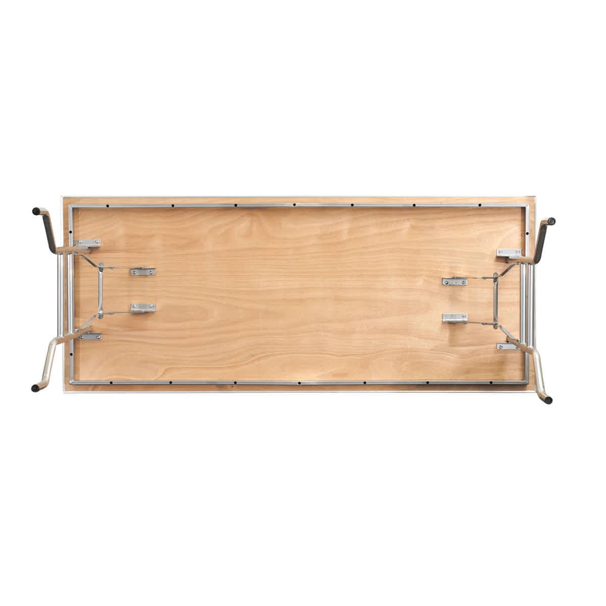 Chivari 72" x 30" (6 Foot) Stainless Steel Kitchen Prep Folding Table with Steel Skeleton™ TSTNRT7230-AX