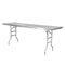 Chivari 96" x 30" (8 Foot) Stainless Steel Kitchen Prep Folding Table with Steel Skeleton™ TSTNRT9630-AX