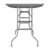 Chivari 96" x 30" (8 Foot) Stainless Steel Kitchen Prep Folding Table with Steel Skeleton™ TSTNRT9630-AX