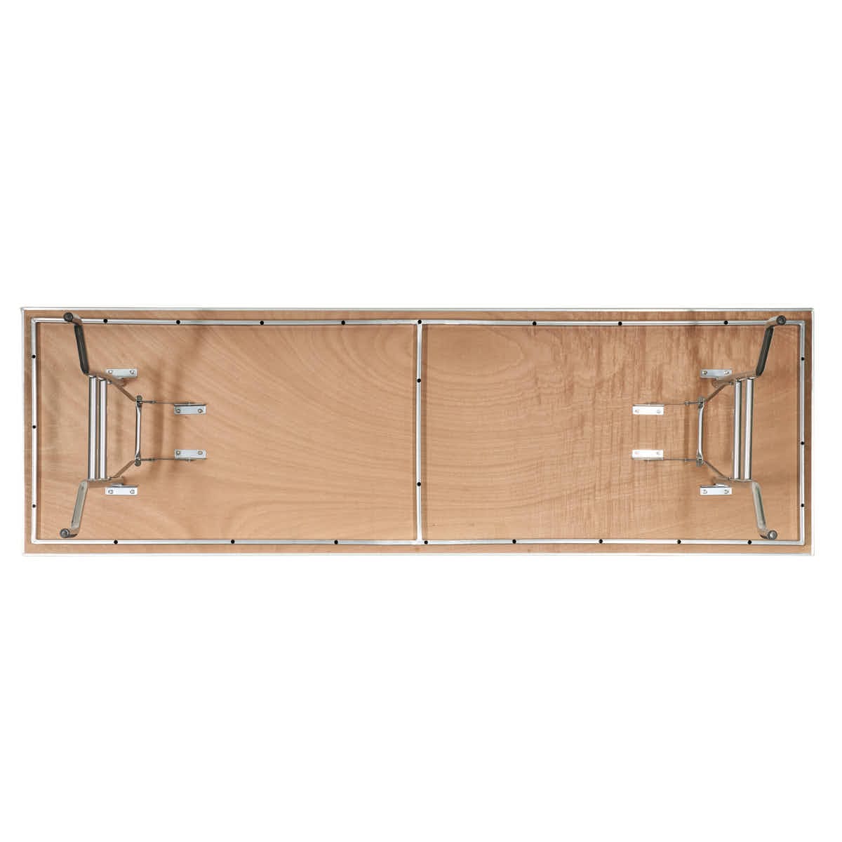 Chivari 96" x 30" (8 Foot) Stainless Steel Kitchen Prep Folding Table with Steel Skeleton™ TSTNRT9630-AX