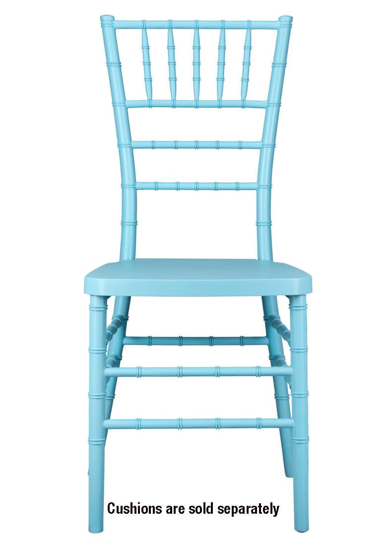 Chivari Turquoise Blue ColorCore™ Resin Steel Skeleton™ Chiavari Chair CCRTB-STEEL-AX-T