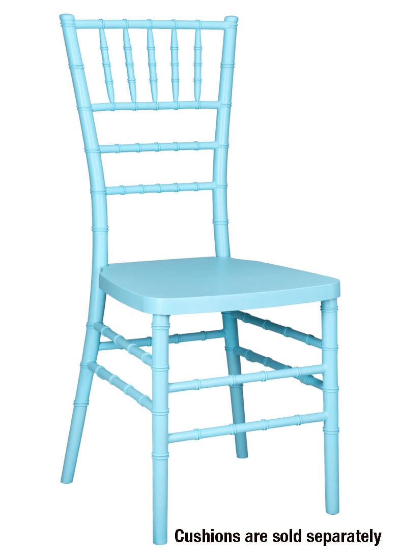Chivari Turquoise Blue ColorCore™ Resin Steel Skeleton™ Chiavari Chair CCRTB-STEEL-AX-T