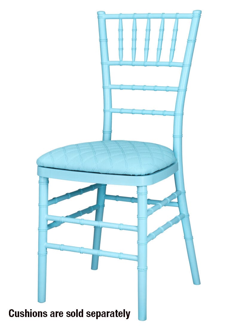 Chivari Turquoise Blue ColorCore™ Resin Steel Skeleton™ Chiavari Chair CCRTB-STEEL-AX-T