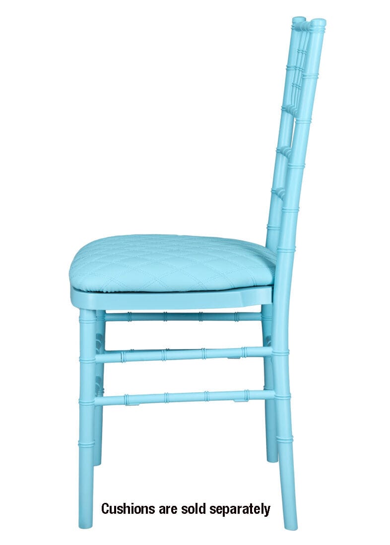 Chivari Turquoise Blue ColorCore™ Resin Steel Skeleton™ Chiavari Chair CCRTB-STEEL-AX-T