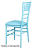 Chivari Turquoise Blue ColorCore™ Resin Steel Skeleton™ Chiavari Chair CCRTB-STEEL-AX-T