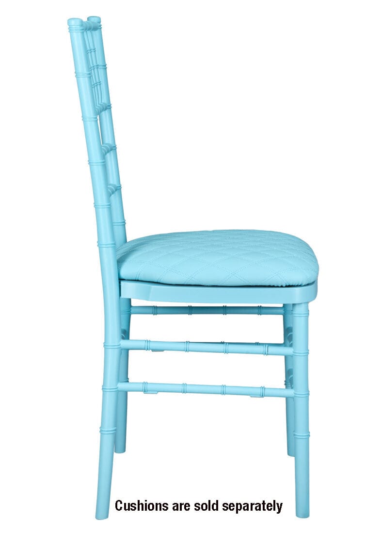 Chivari Turquoise Blue ColorCore™ Resin Steel Skeleton™ Chiavari Chair CCRTB-STEEL-AX-T