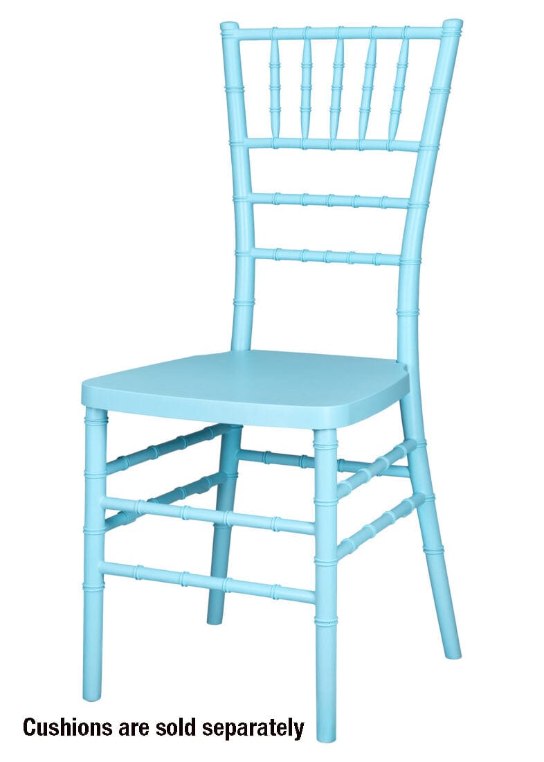 Chivari Turquoise Blue ColorCore™ Resin Steel Skeleton™ Chiavari Chair CCRTB-STEEL-AX-T
