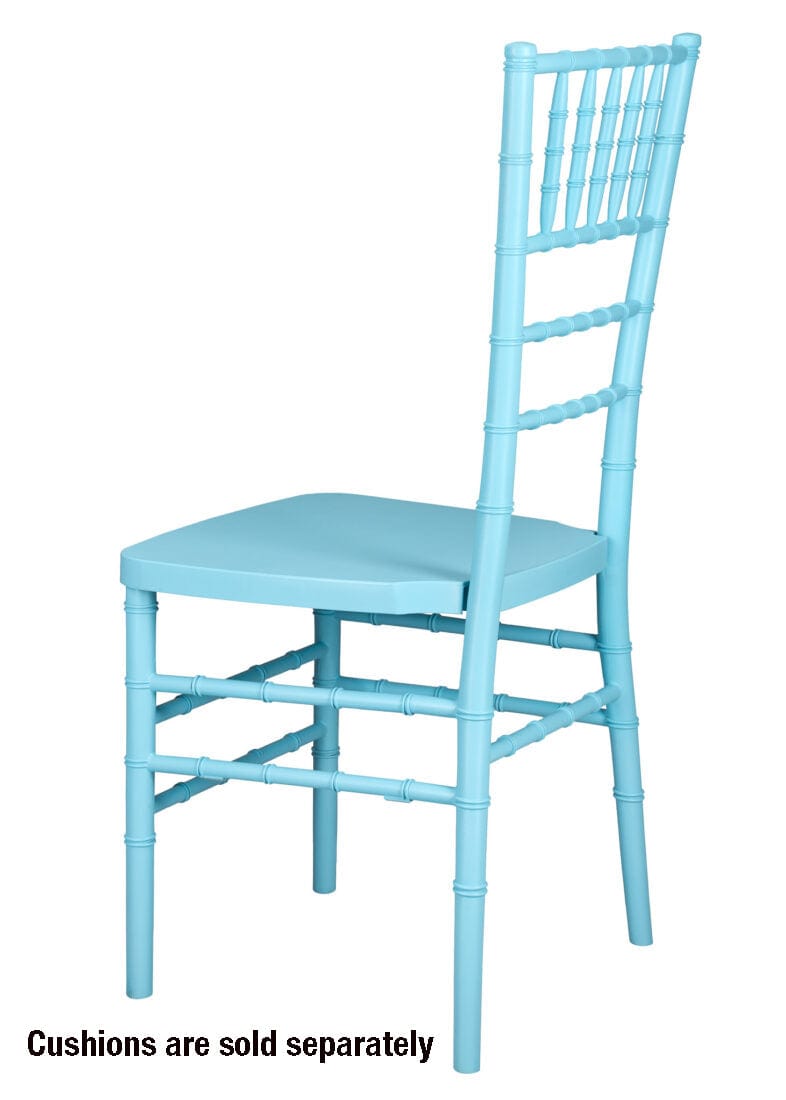 Chivari Turquoise Blue ColorCore™ Resin Steel Skeleton™ Chiavari Chair CCRTB-STEEL-AX-T