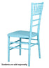Chivari Turquoise Blue ColorCore™ Resin Steel Skeleton™ Chiavari Chair CCRTB-STEEL-AX-T