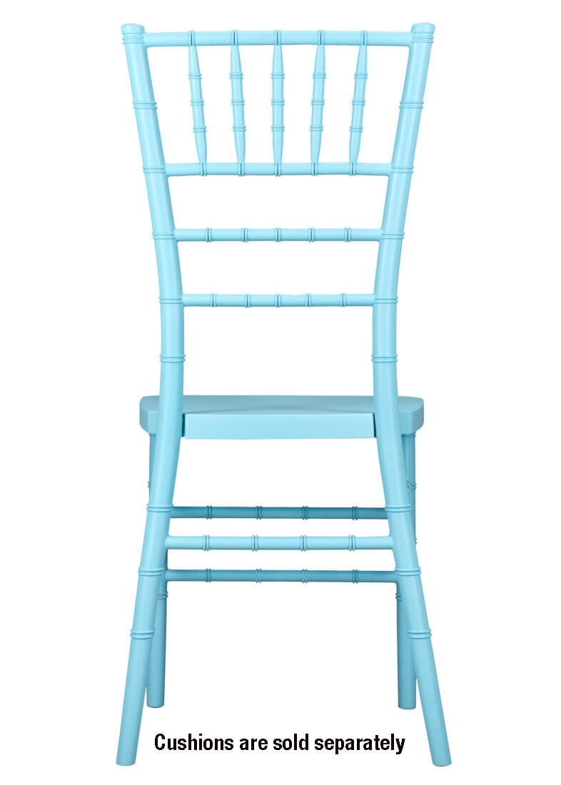 Chivari Turquoise Blue ColorCore™ Resin Steel Skeleton™ Chiavari Chair CCRTB-STEEL-AX-T