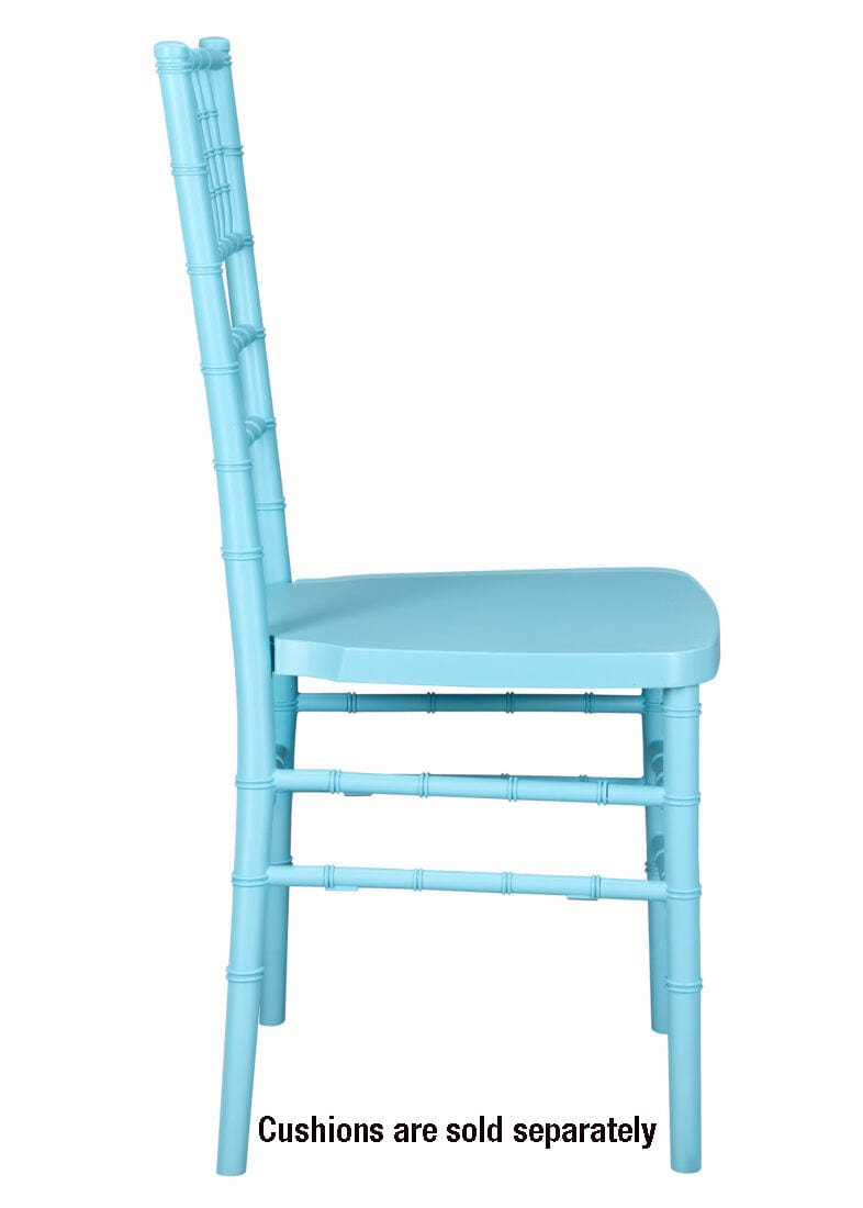 Chivari Turquoise Blue ColorCore™ Resin Steel Skeleton™ Chiavari Chair CCRTB-STEEL-AX-T