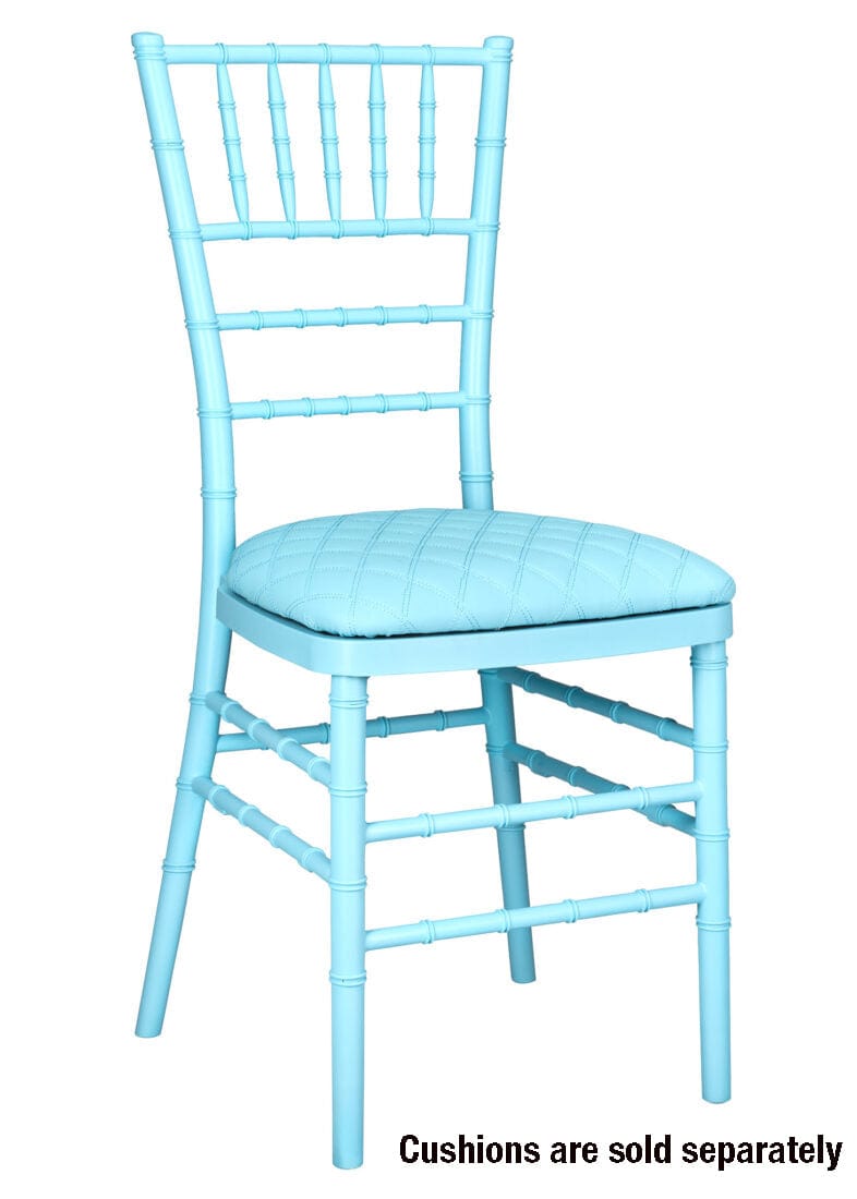 Chivari Turquoise Blue ColorCore™ Resin Steel Skeleton™ Chiavari Chair CCRTB-STEEL-AX-T