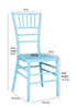 Chivari Turquoise Blue ColorCore™ Resin Steel Skeleton™ Chiavari Chair CCRTB-STEEL-AX-T