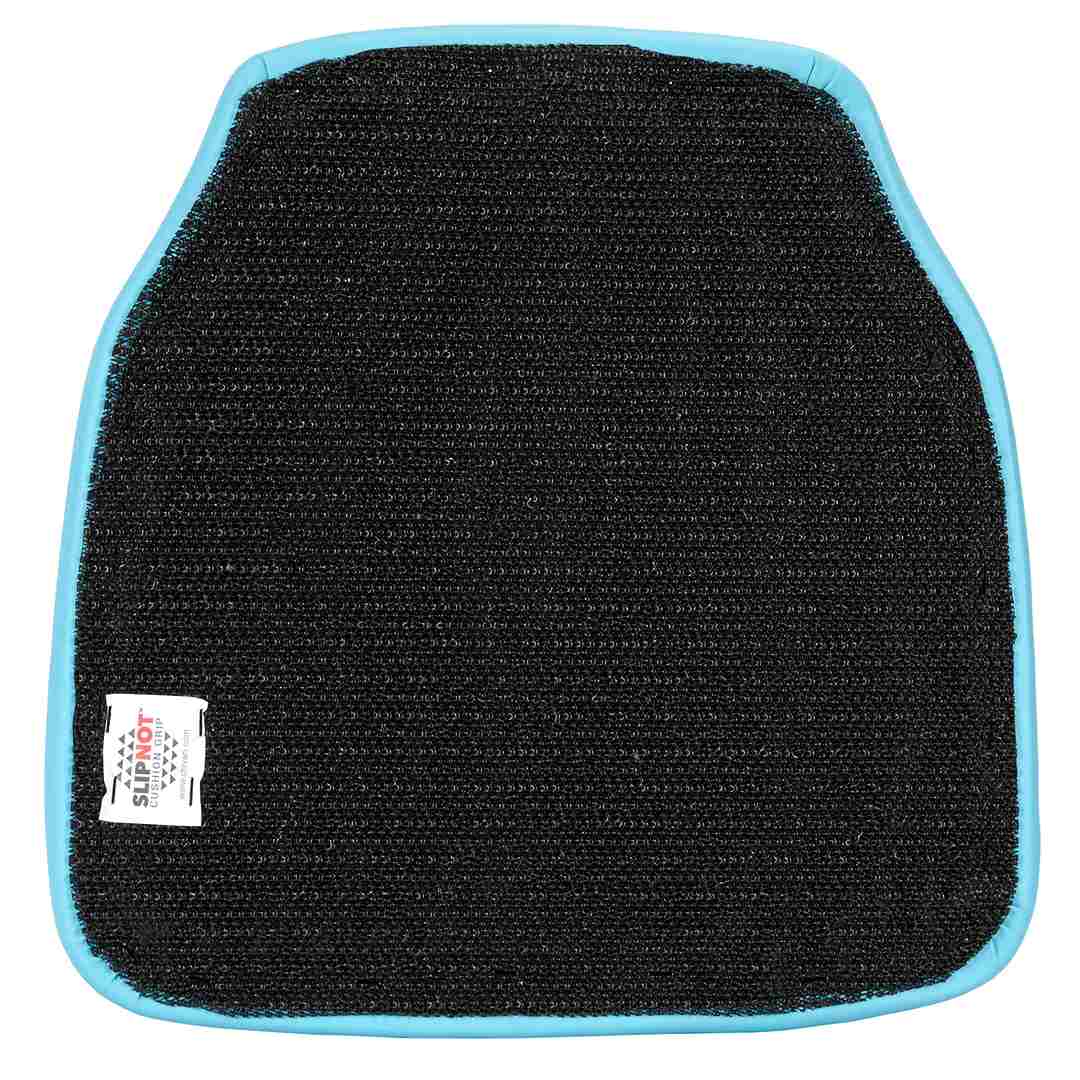 Chivari Turquoise Blue Vinyl Panel Back Chiavari Cushion with SlipNot™ Technology CUSHPANVINTB-SPNT-AX