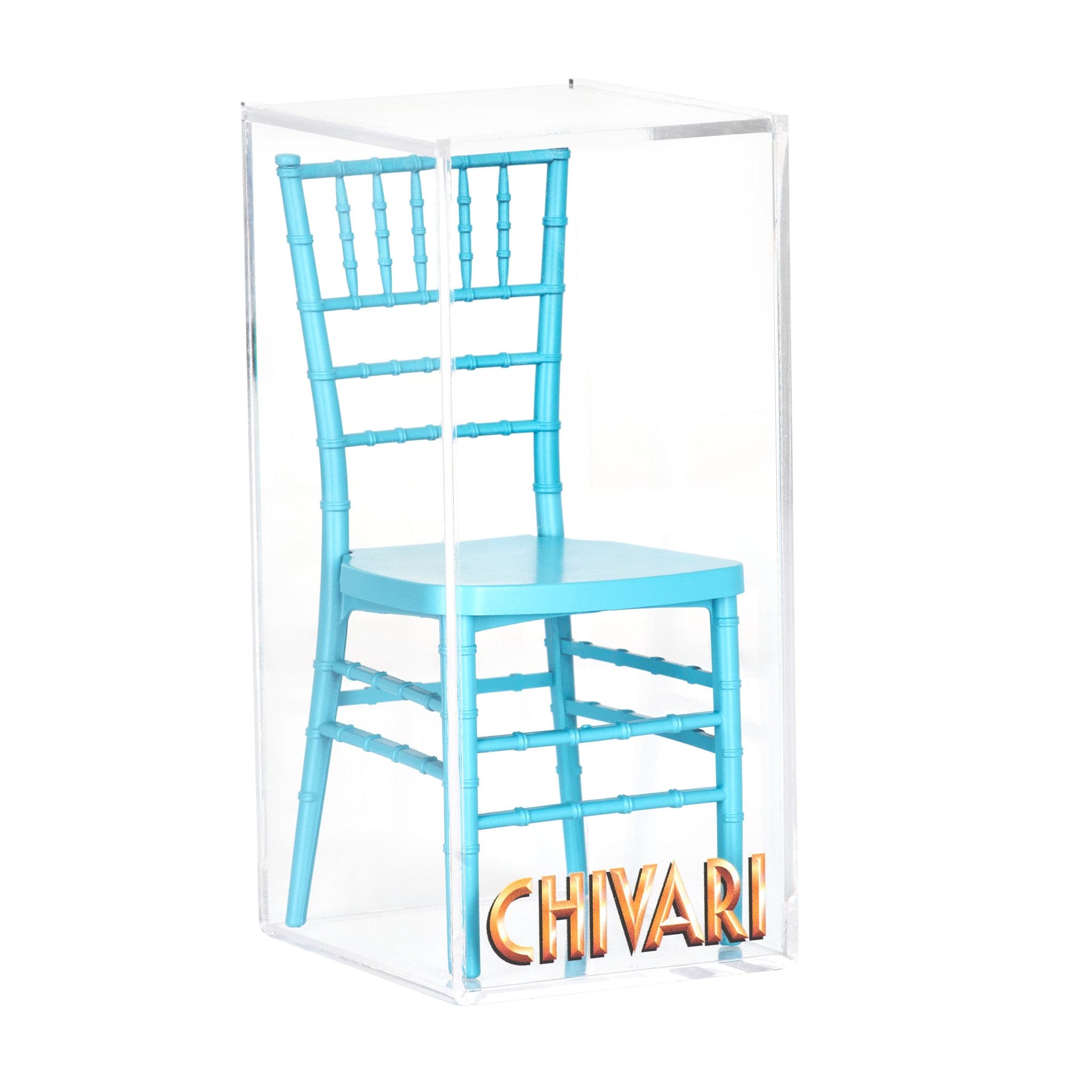 Chivari Turquoise Blue Mini Chiavari Chair 1:6 Scale Model CCRTB-TY-AX