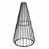 Chivari Black Wire Cocktail Table with 32” Round Black Top and Durable Black Steel Base TWR32BLK-BLK-KT