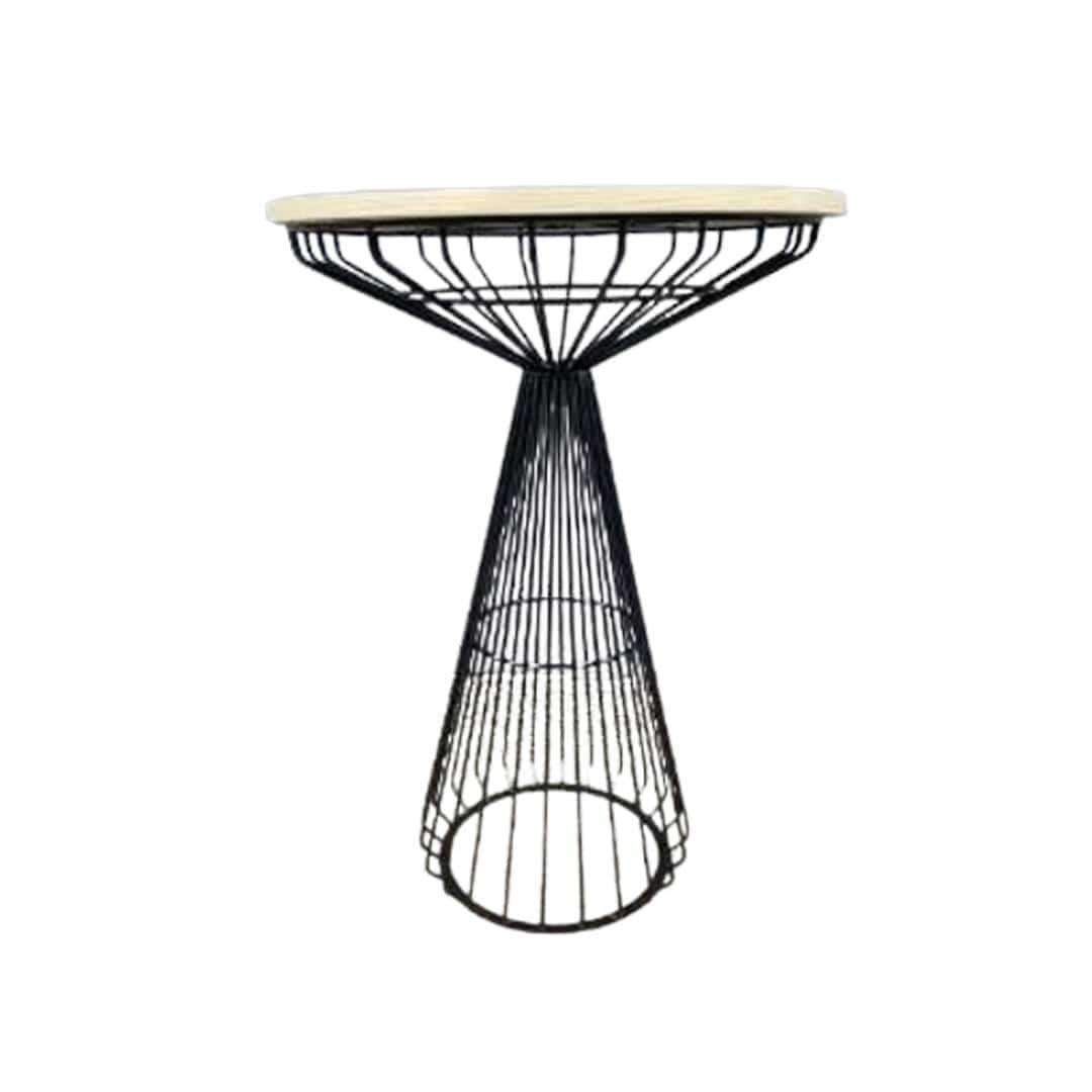 Black Wire Cocktail Table with 32
