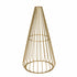 Chivari Gold Wire Cocktail Table with 32" Round White Top and Durable Gold Steel Frame TWR32GLD-WHT-KT