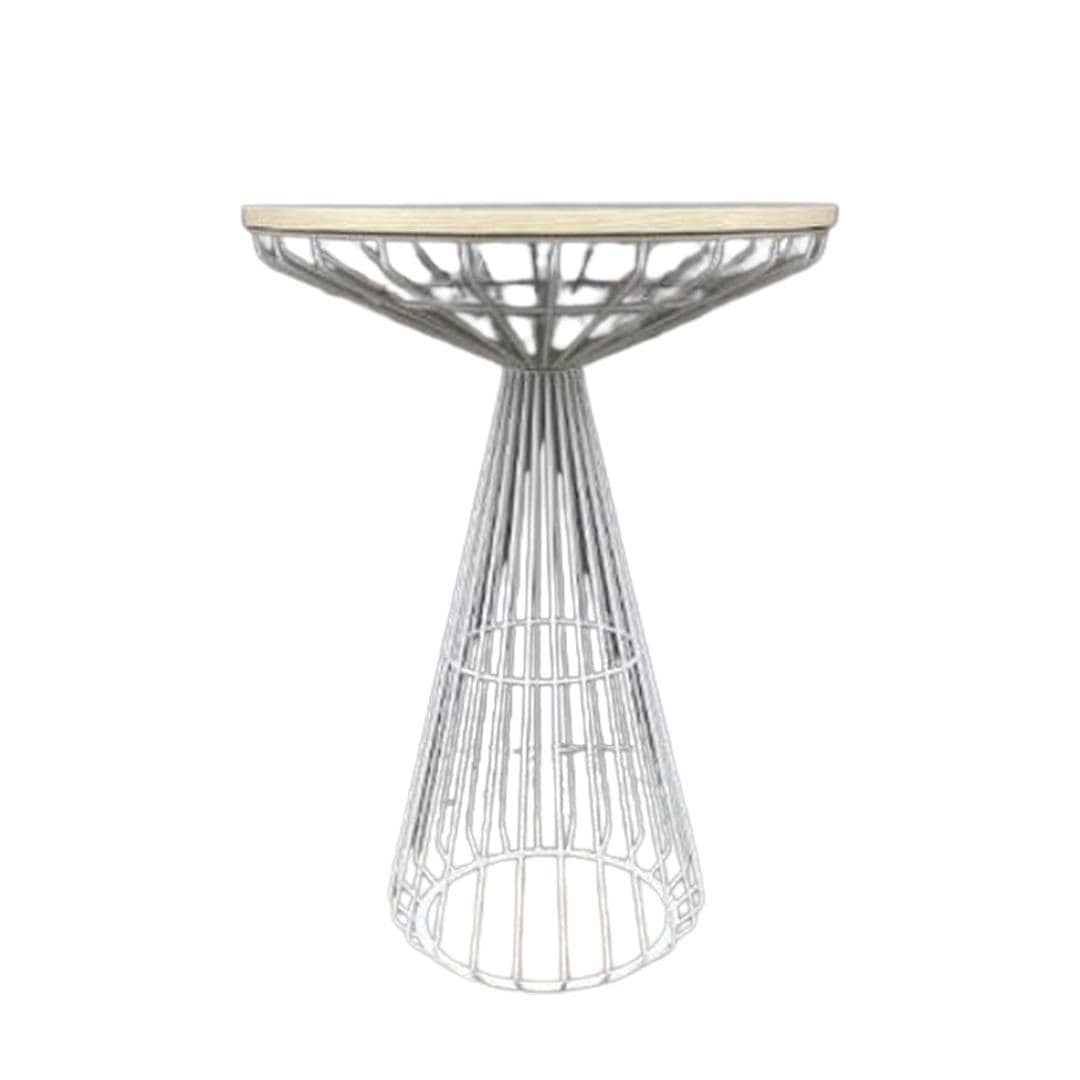 White Wire Cocktail Table with 32