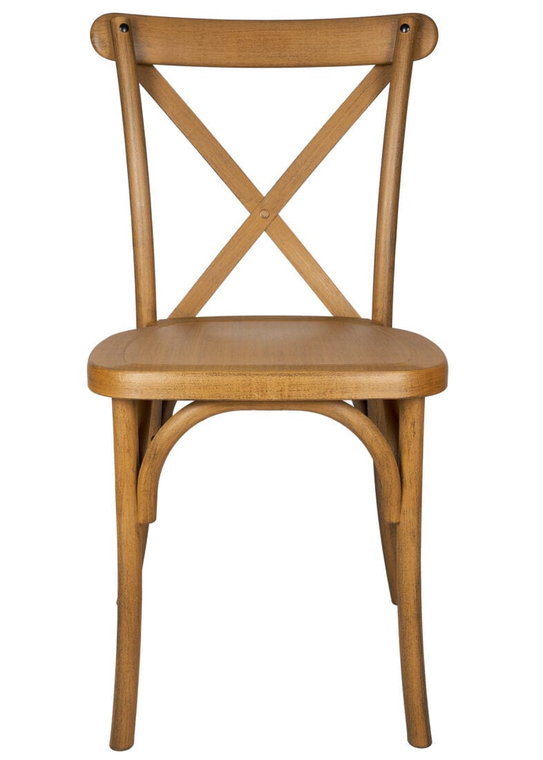 Chivari Chestnut Fluted Leg Farm Table Dining Set with 10 Chairs TFARM-CHESTNUT-T-LEG-KIT-CXR-AX