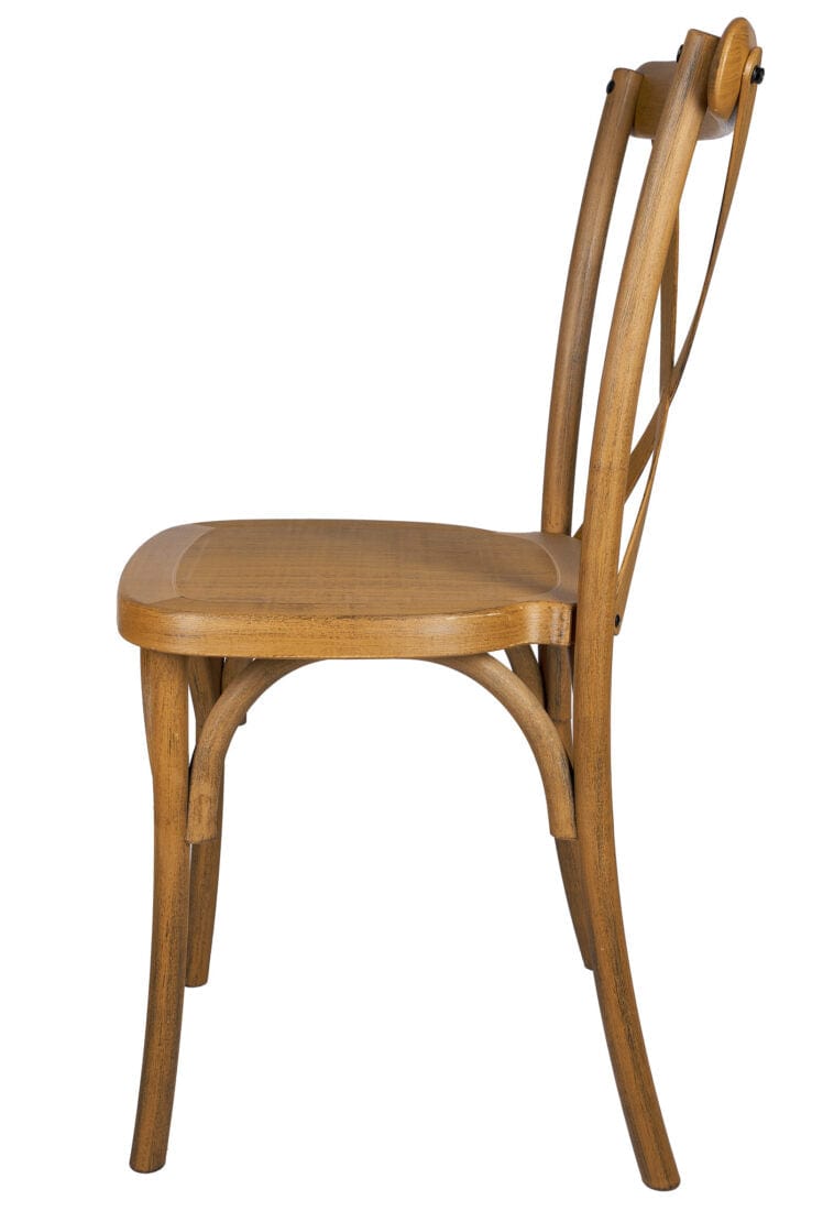 Chivari Chestnut Fluted Leg Farm Table Dining Set with 10 Chairs TFARM-CHESTNUT-T-LEG-KIT-CXR-AX