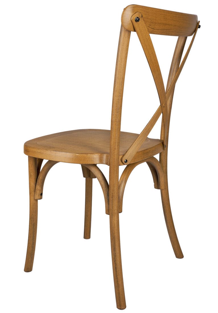 Chivari Chestnut Fluted Leg Farm Table Dining Set with 10 Chairs TFARM-CHESTNUT-T-LEG-KIT-CXR-AX