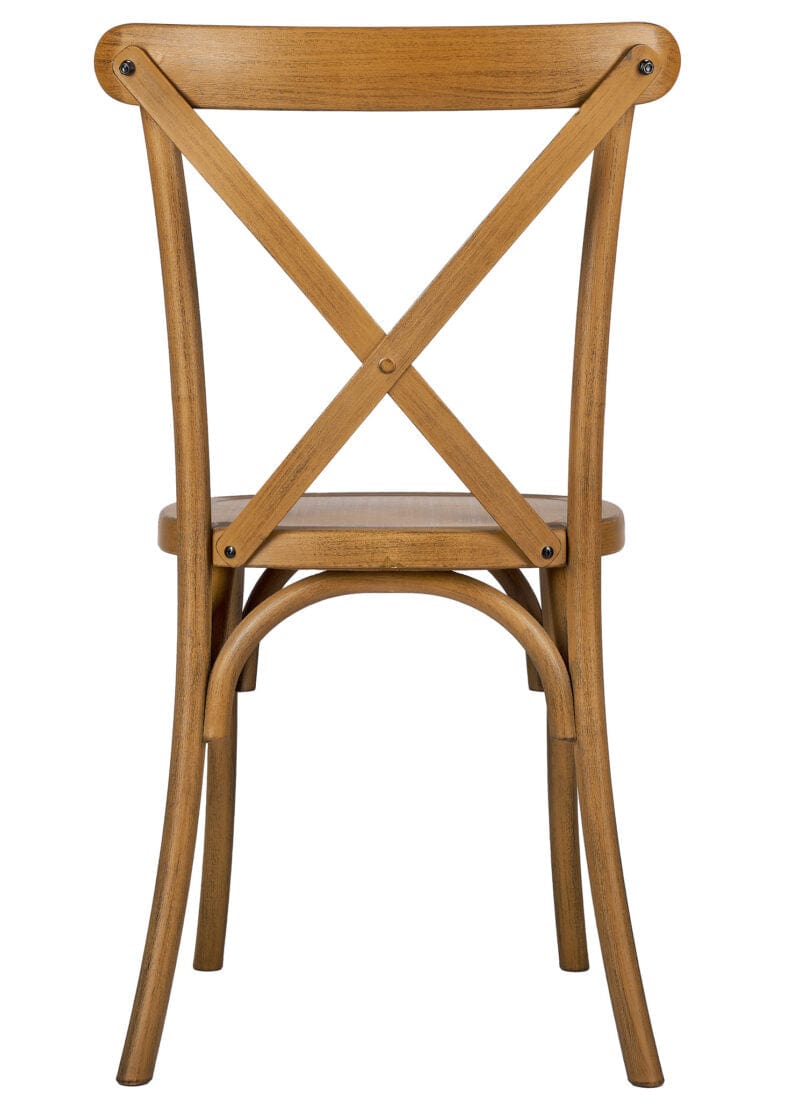 Chivari Chestnut Fluted Leg Farm Table Dining Set with 10 Chairs TFARM-CHESTNUT-T-LEG-KIT-CXR-AX