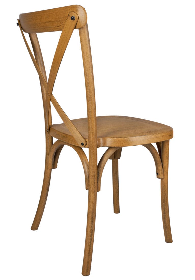 Chivari Chestnut Fluted Leg Farm Table Dining Set with 10 Chairs TFARM-CHESTNUT-T-LEG-KIT-CXR-AX