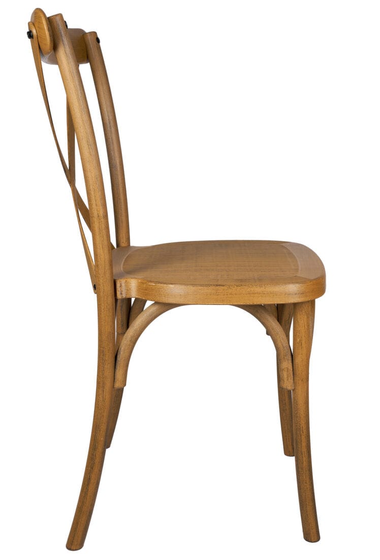 Chivari Chestnut X-Leg Farm Table Dining Set with 10 Chairs TFARM-CHESTNUT-X-LEG-KIT-CXR-AX