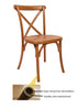 Chivari Chestnut X-Leg Farm Table Dining Set with 10 Chairs TFARM-CHESTNUT-X-LEG-KIT-CXR-AX