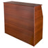 Chivari Walnut 42" Tall x 48" Long Portable Foldable Bar BAR-FOLD-48-WALNUT-AX-T