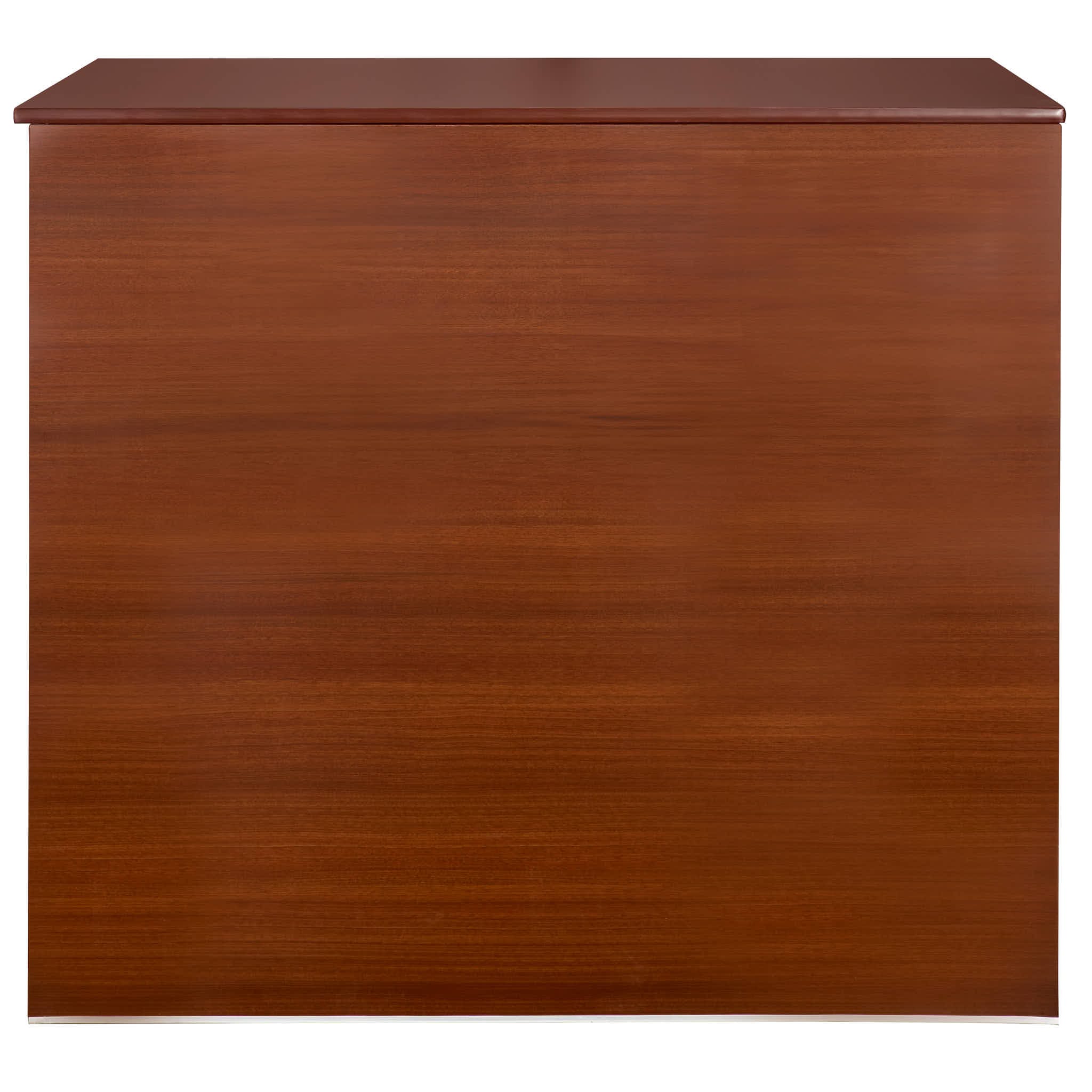 Chivari Walnut 42" Tall x 48" Long Portable Foldable Bar BAR-FOLD-48-WALNUT-AX-T