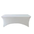 Chivari 5-Pack White Spandex 250GSM 8-ft Folding Table Cover SX-SPANXTB-8FT-WHT-5