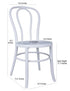 Chivari Cool White Resin Bentwood Festive Chair CBFRW-ZG-T