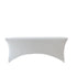 Chivari 5-Pack White Spandex 250GSM 8-ft Folding Table Cover SX-SPANXTB-8FT-WHT-5