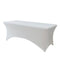 Chivari 5-Pack White Spandex 250gsm 6 Foot Folding Table Cover SX-SPANXTB-6FT-WHT-5