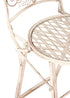Chivari White Barcelona Bistro Barstool with Round Seat and Back by Chivari (Per Chair Price Shown – Sold only in Quantities of 2) BBBMRW-AX-T