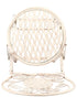 Chivari White Barcelona Bistro Barstool with Round Seat and Back by Chivari (Per Chair Price Shown – Sold only in Quantities of 2) BBBMRW-AX-T