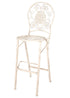 Chivari White Barcelona Bistro Barstool with Round Seat and Back by Chivari (Per Chair Price Shown – Sold only in Quantities of 2) BBBMRW-AX-T