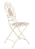 Chivari Barcelona Bistro Set in Antique White includes 28" Table and 4 Round Chairs BBMRW-KT-AX